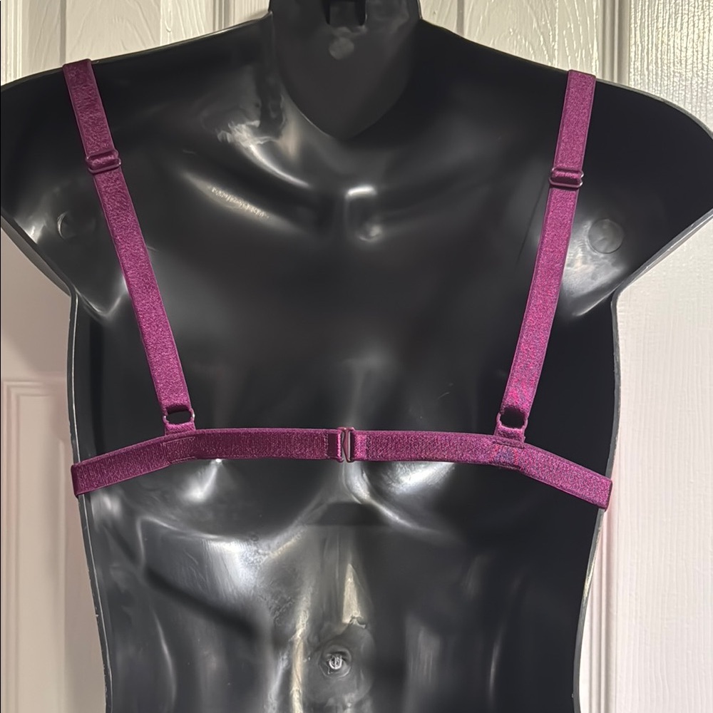 Victoria's Secret Pink and Purple Triangle Bralette - Picture 2 of 3